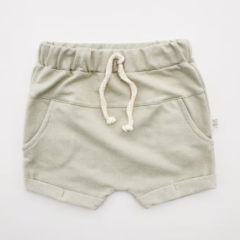 Short Saruel Bebe Texturizado - Verde Oliva