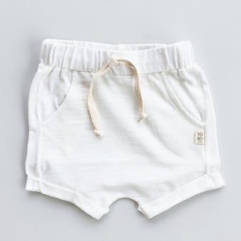 Short Saruel Bebe Unissex Flamê Leve - Off White