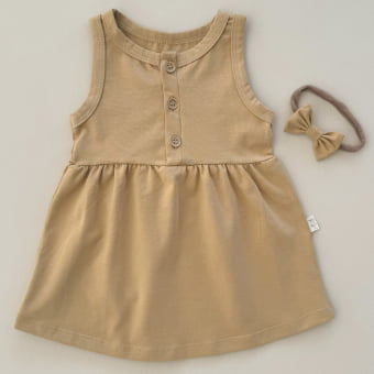 Vestido Bebe Regata - Mel